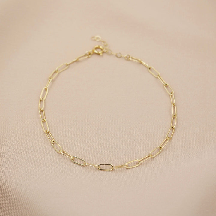 Mini Paperclip Chain Anklet