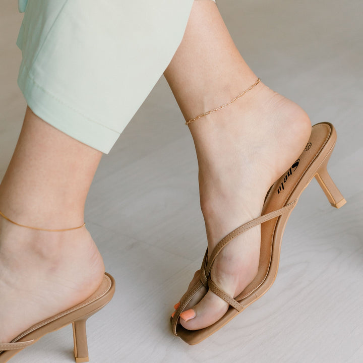 Mini Paperclip Chain Anklet