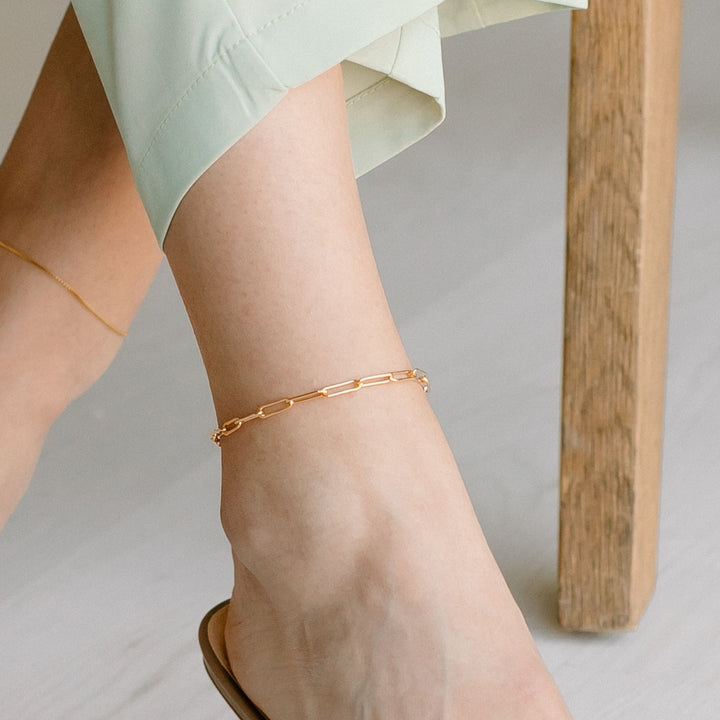 Paperclip Chain Anklet