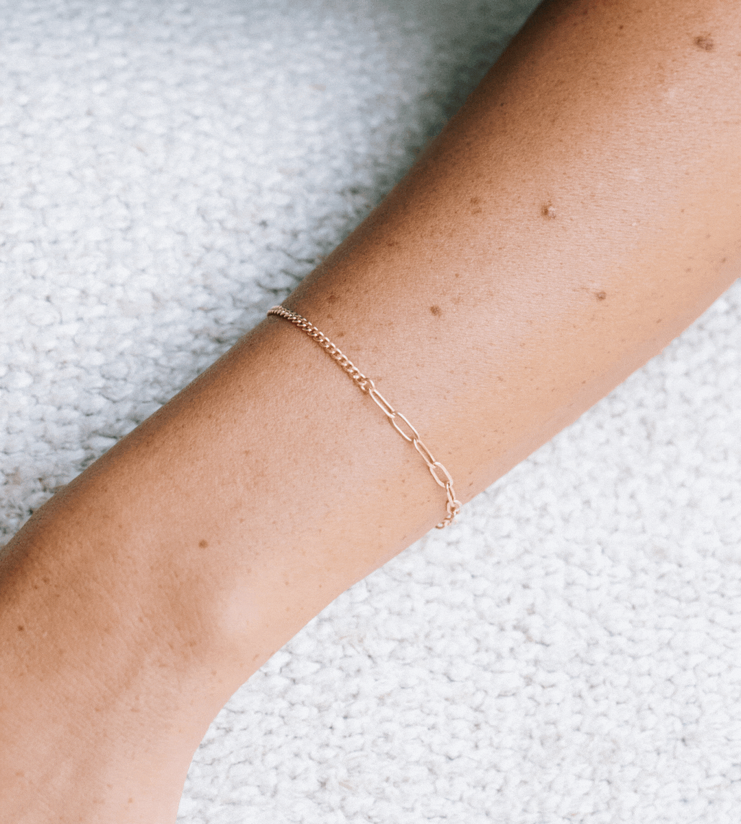 two tone permanent bracelets and mixed chains