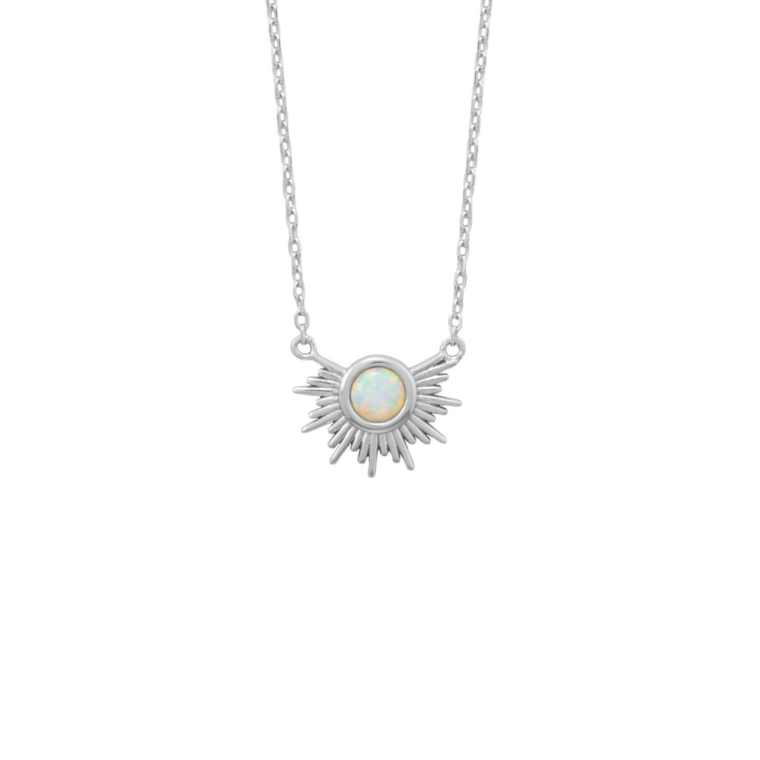 Opal Sunburst Necklace