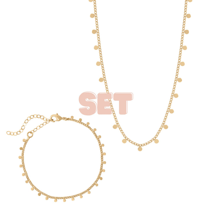 Orbit Necklace and Bracelet Set