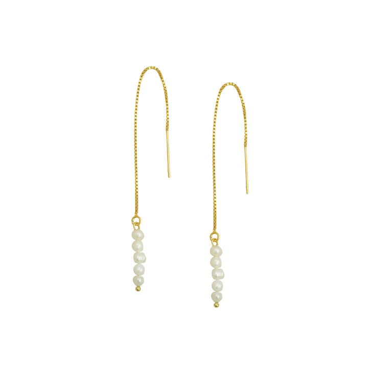 Pearl Threader Earrings