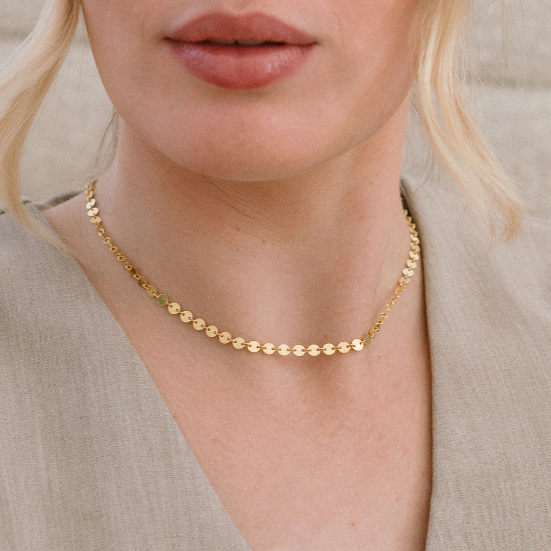 Shimmer Coin Necklace