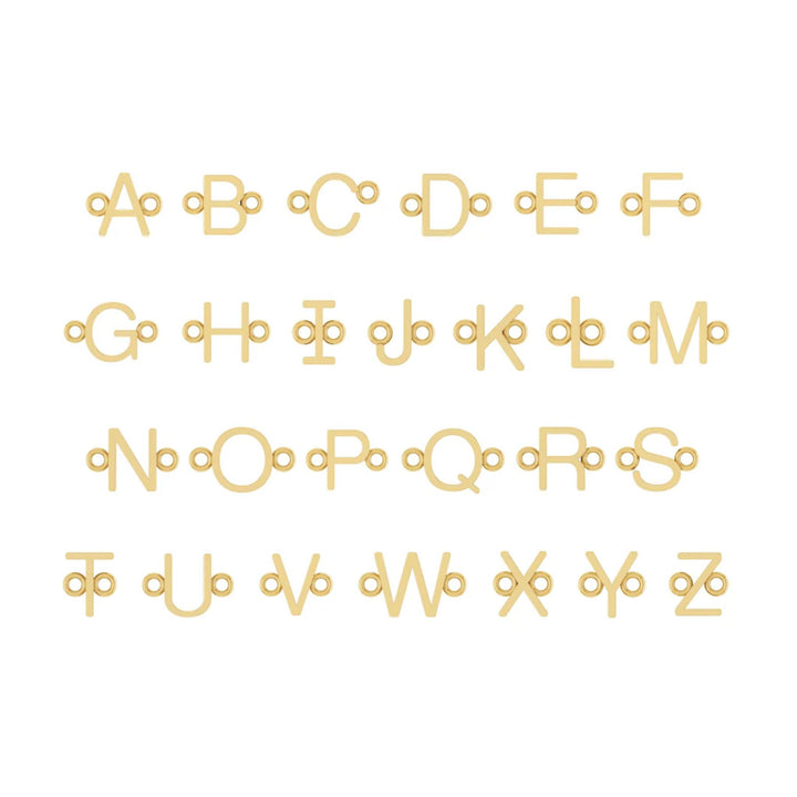 Dainty Sideways Initial Bracelet