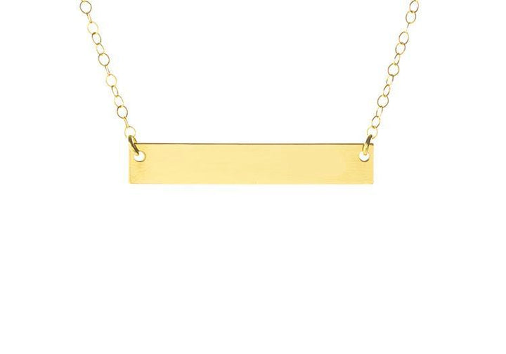 Initial Bar Necklace