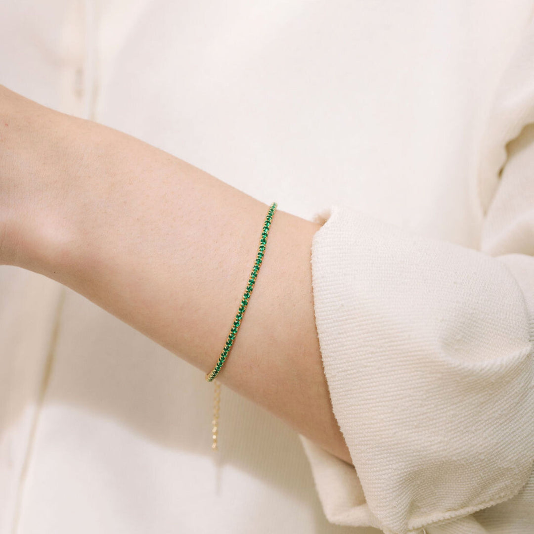 Emerald Tennis Bracelet