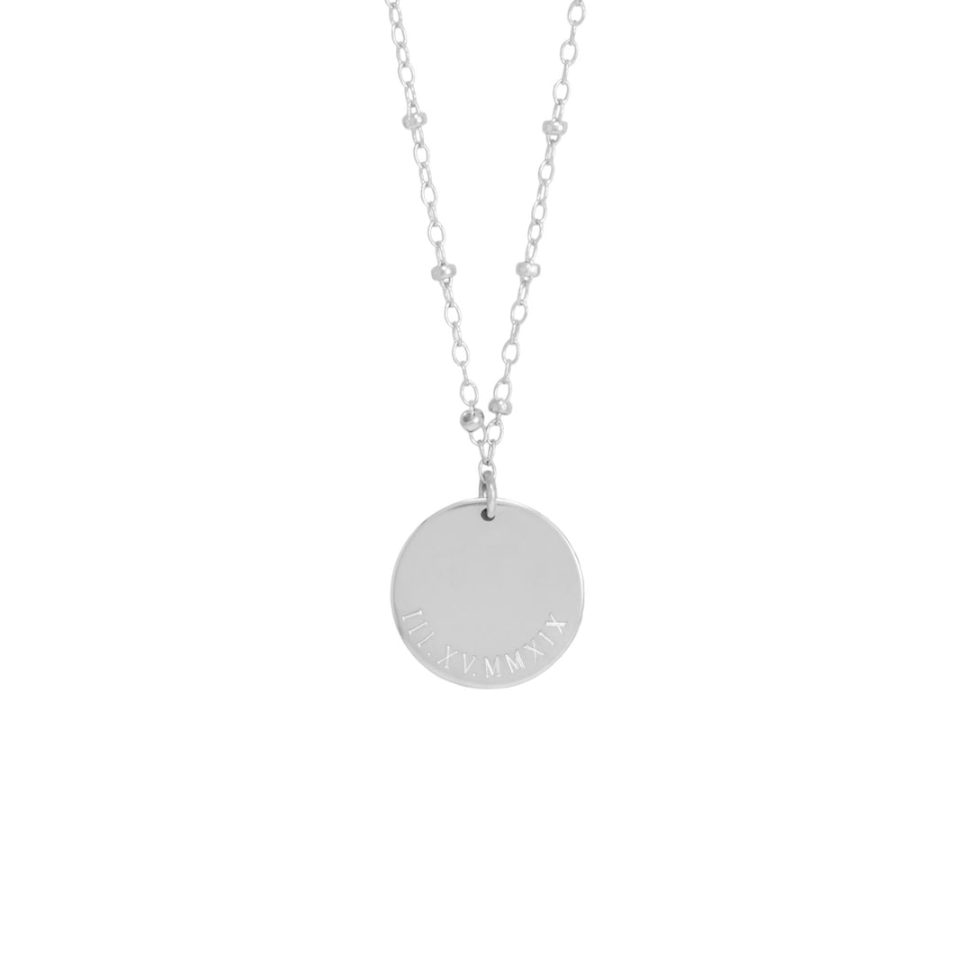 Claire Date Disc Necklace