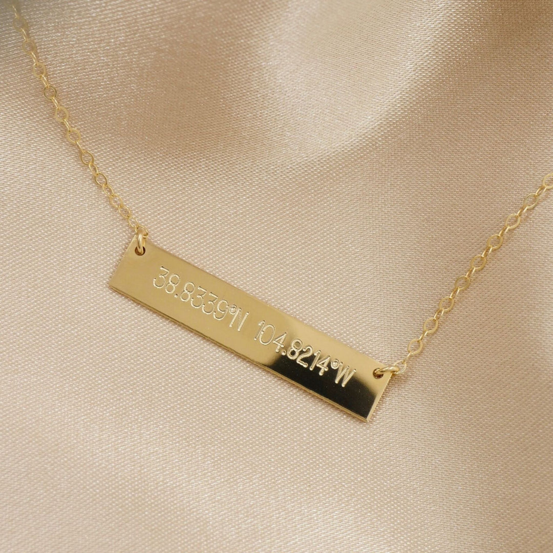 Personalized Bar Necklace