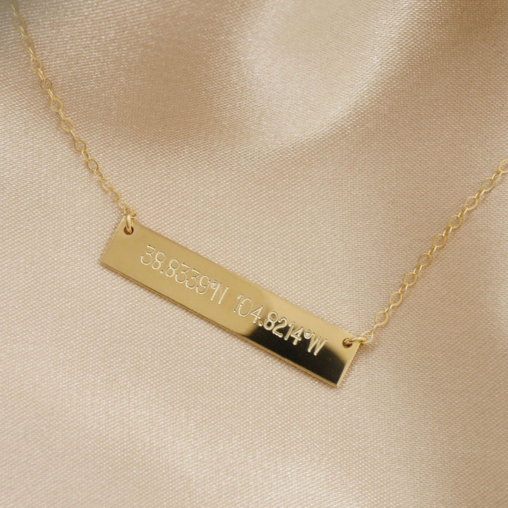 Personalized Bar Necklace