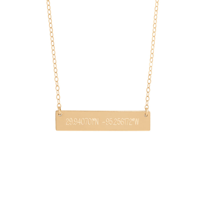 Personalized Bar Necklace