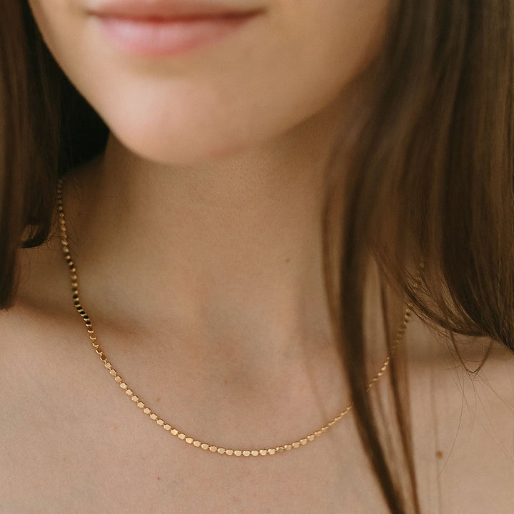 Gold Dotted Necklace