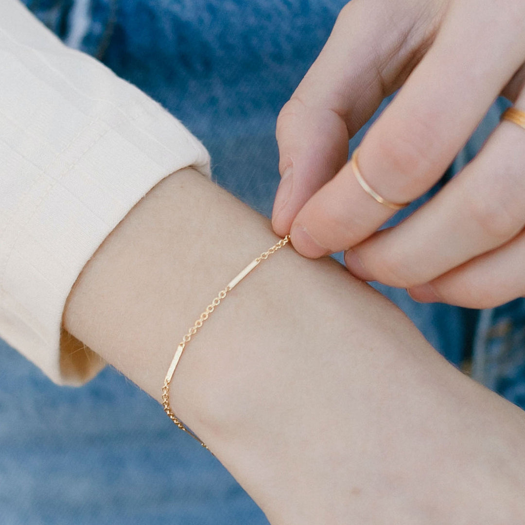 Everly Thin Gold Chain Bracelet