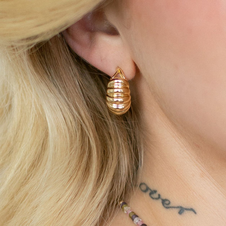 Large Croissant Hoops