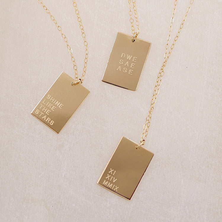 Dani Rectangle Necklace