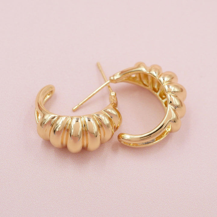 Large Croissant Hoops