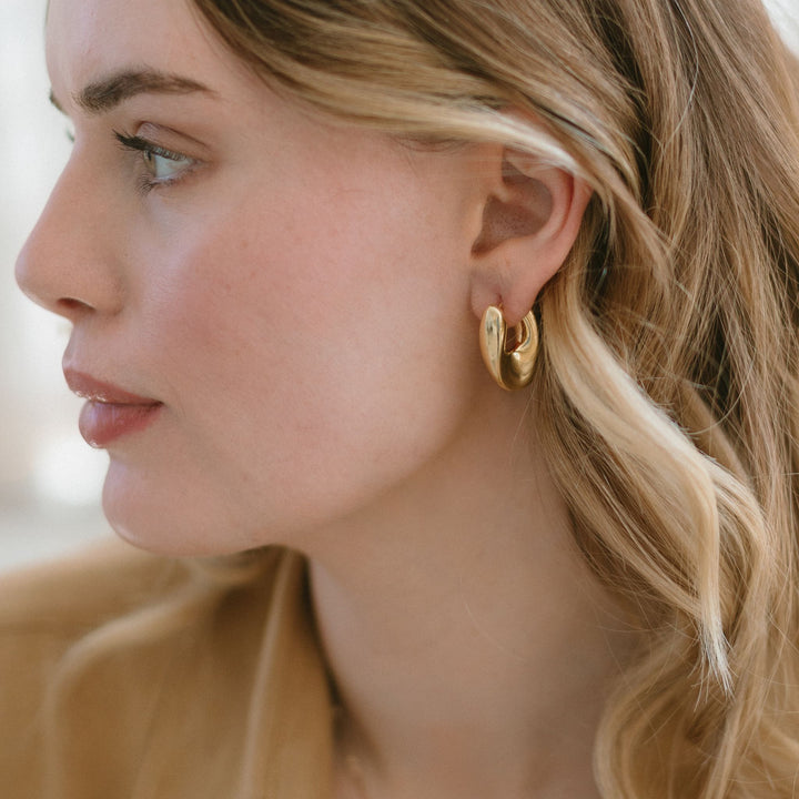 Sculptural Bold Hoops
