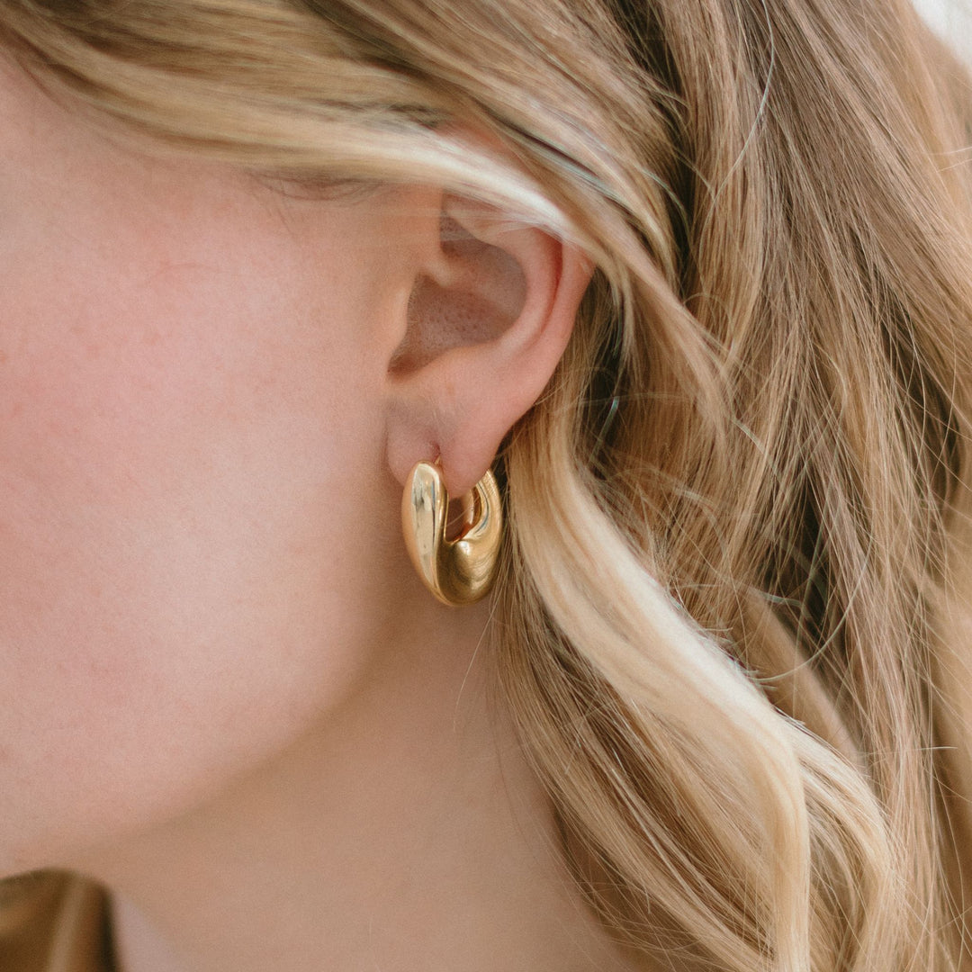 Sculptural Bold Hoops