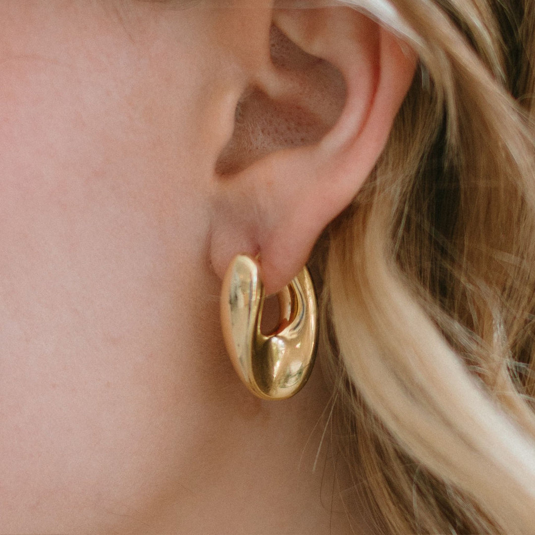 Sculptural Bold Hoops