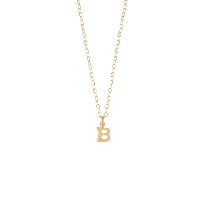 Mini Gold Initial Necklace