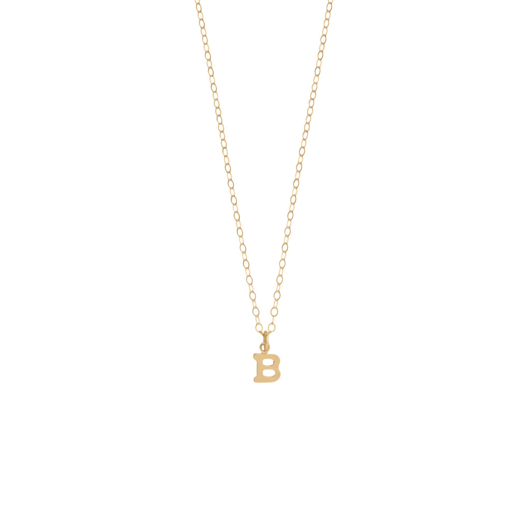 Mini Gold Initial Necklace
