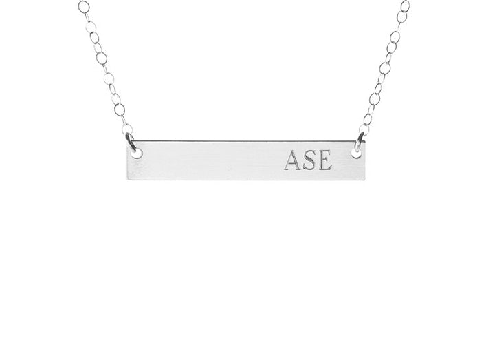 Initial Bar Necklace