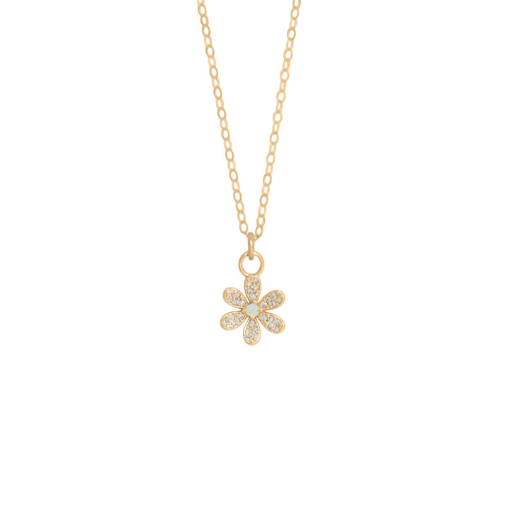 Opal Daisy Necklace