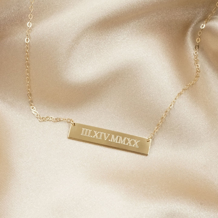 Personalized Bar Necklace