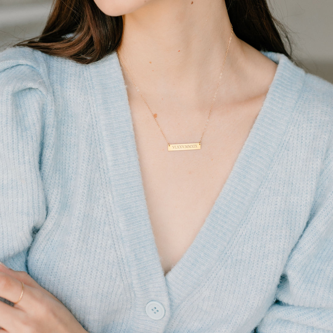 Personalized Bar Necklace