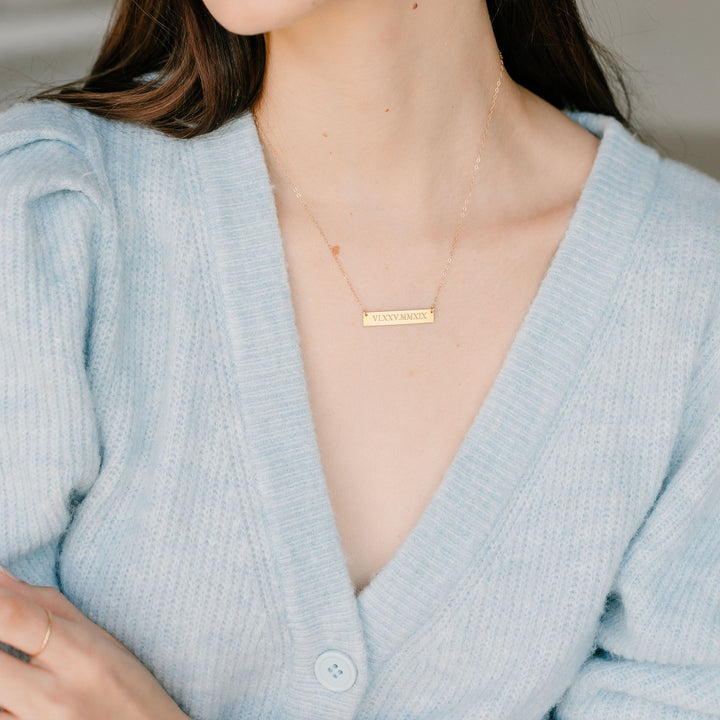 Personalized Bar Necklace