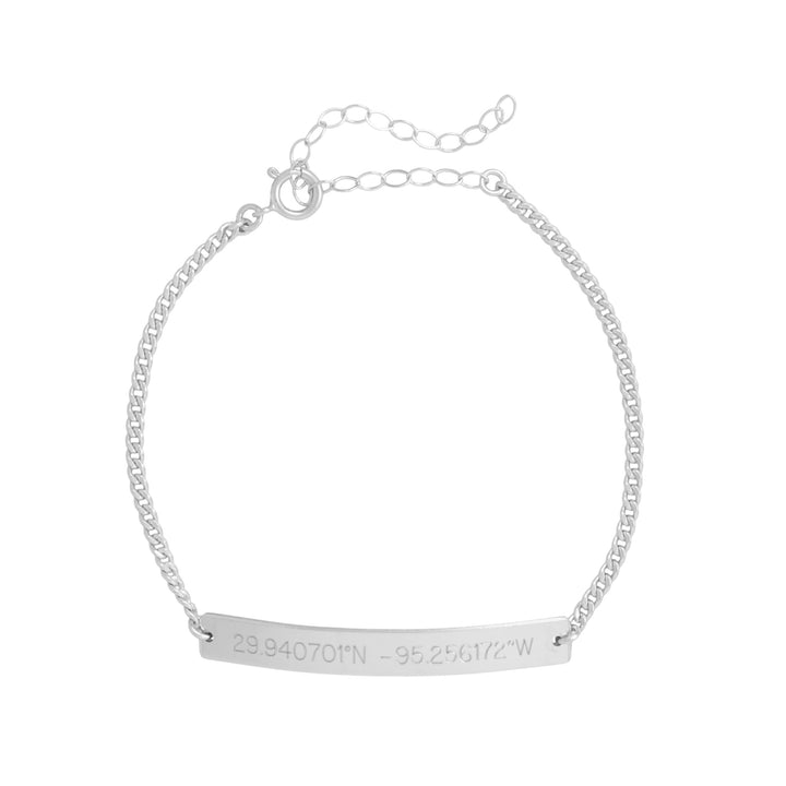 Coordinates Bar Bracelet