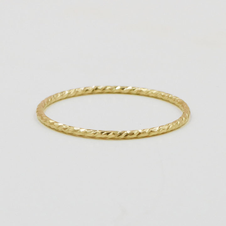 Textured Slim Stacking Ring