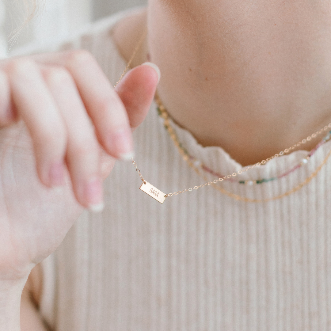 Tiny Bar Necklace