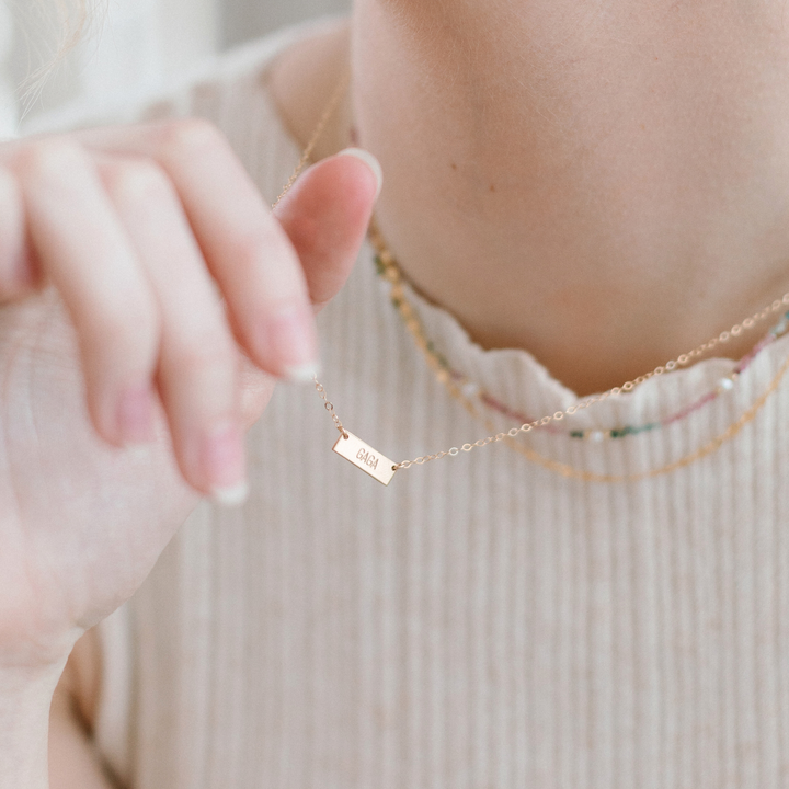Tiny Bar Necklace