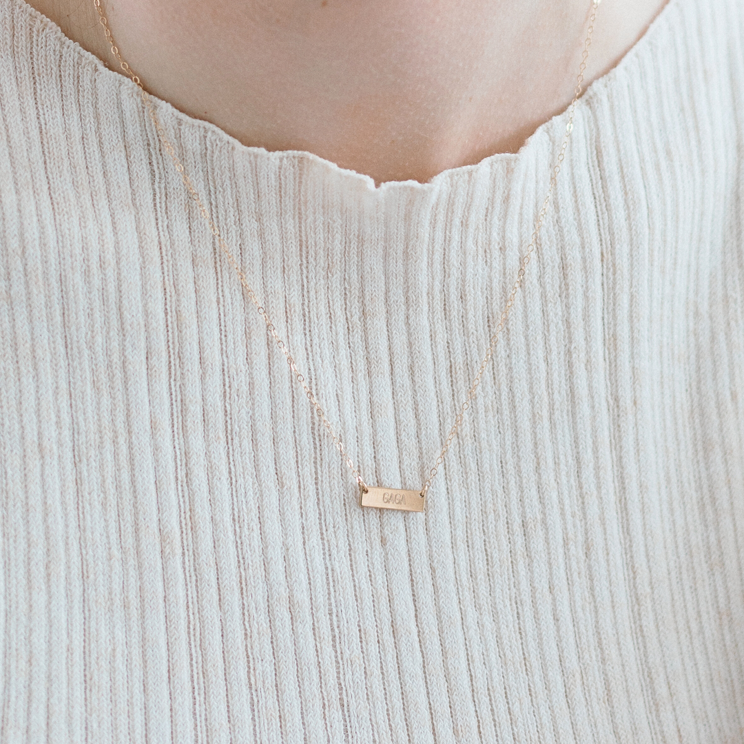 Tiny Bar Necklace