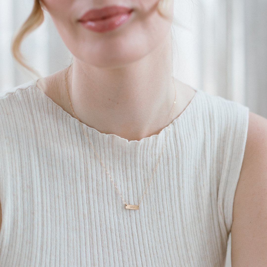 Tiny Bar Necklace