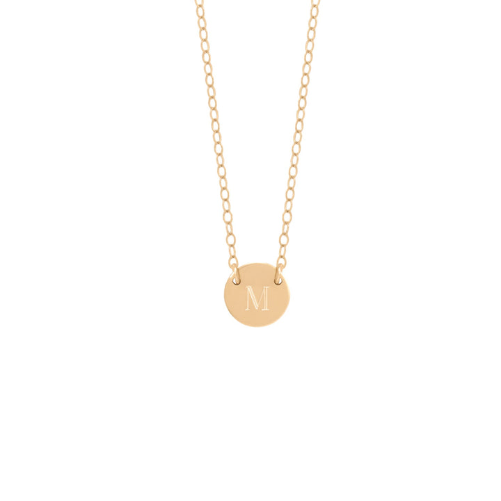 Poppy Initial Disc Necklace