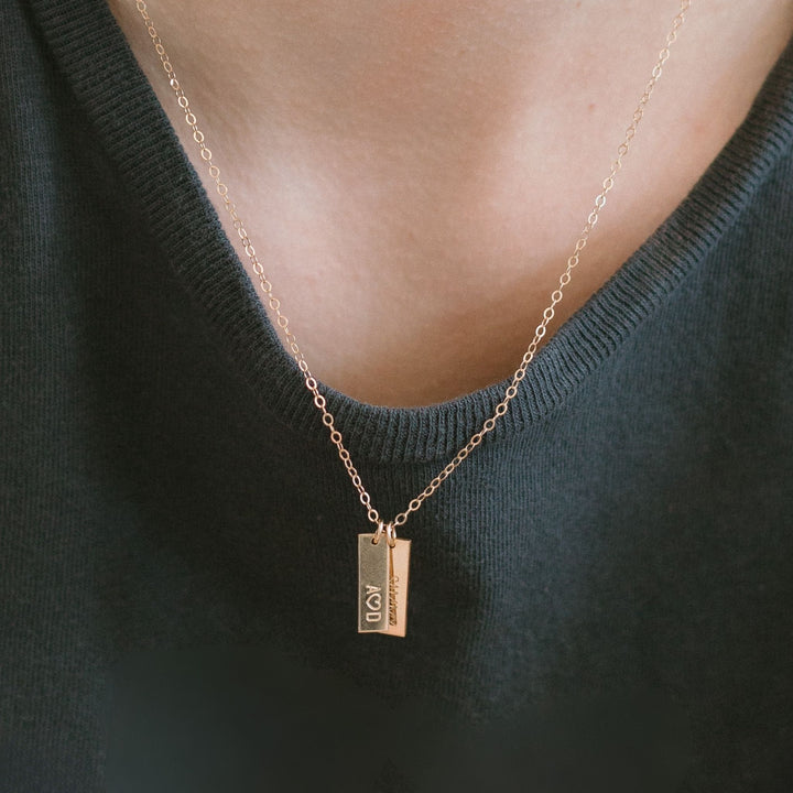 Tiny Tags Necklace